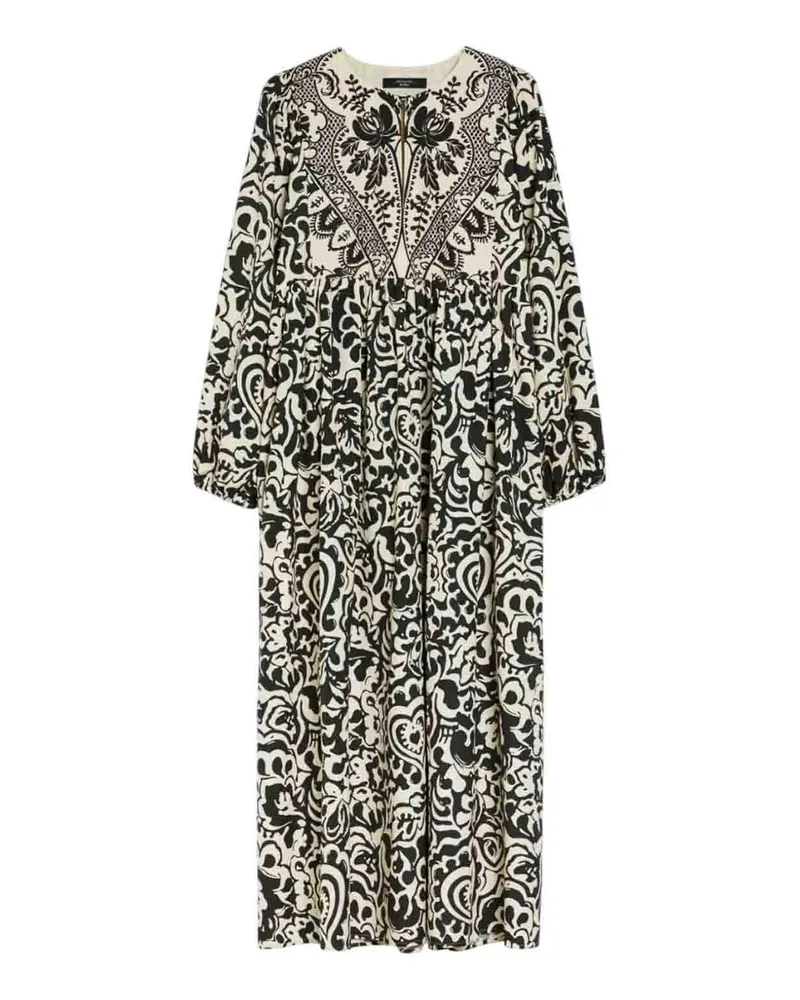 Max Mara Maxikleid - Schwarz Schwarz
