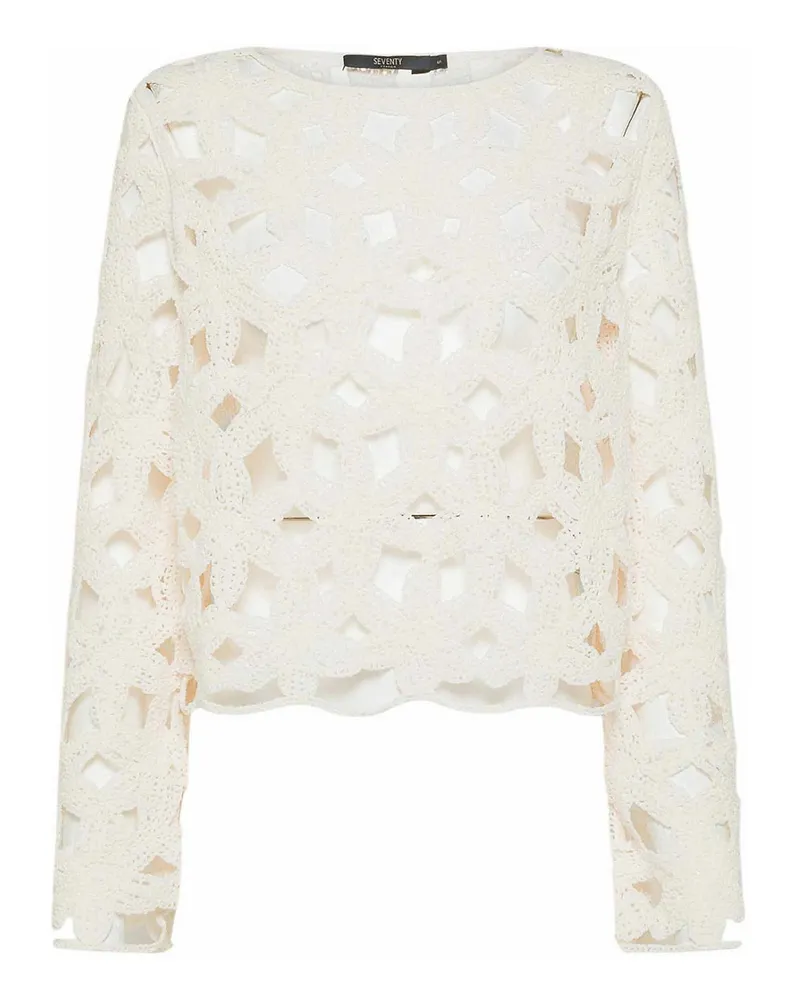 Seventy U-Boot-Pullover - Weiß Weiß