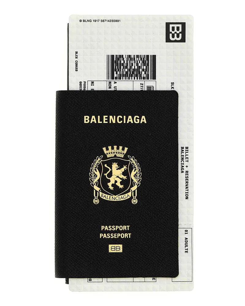 Balenciaga Portemonnaie - Schwarz Schwarz