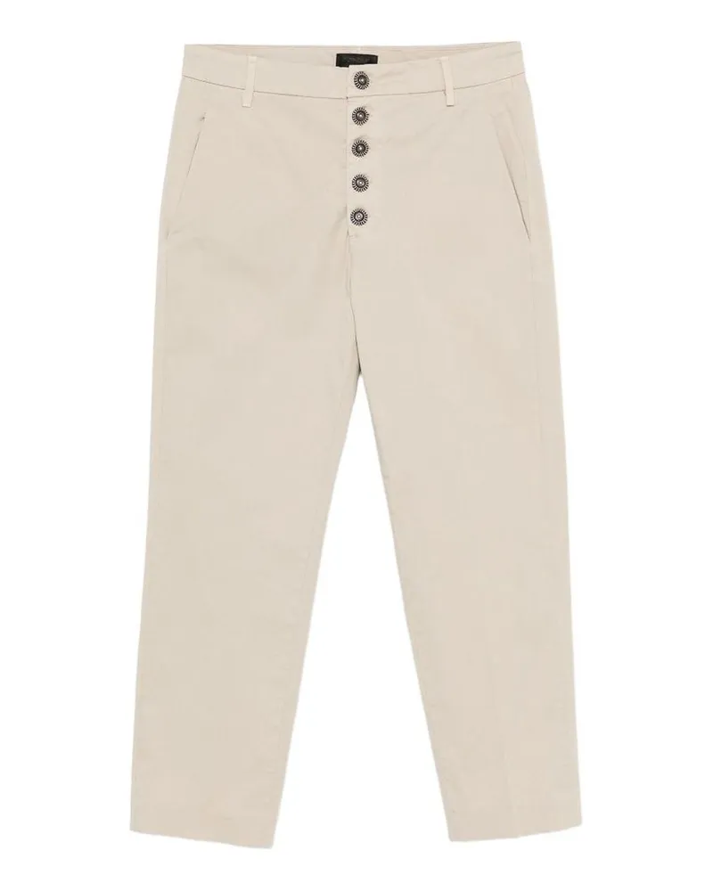 Dondup Straight Leg Jeans - Beige Beige