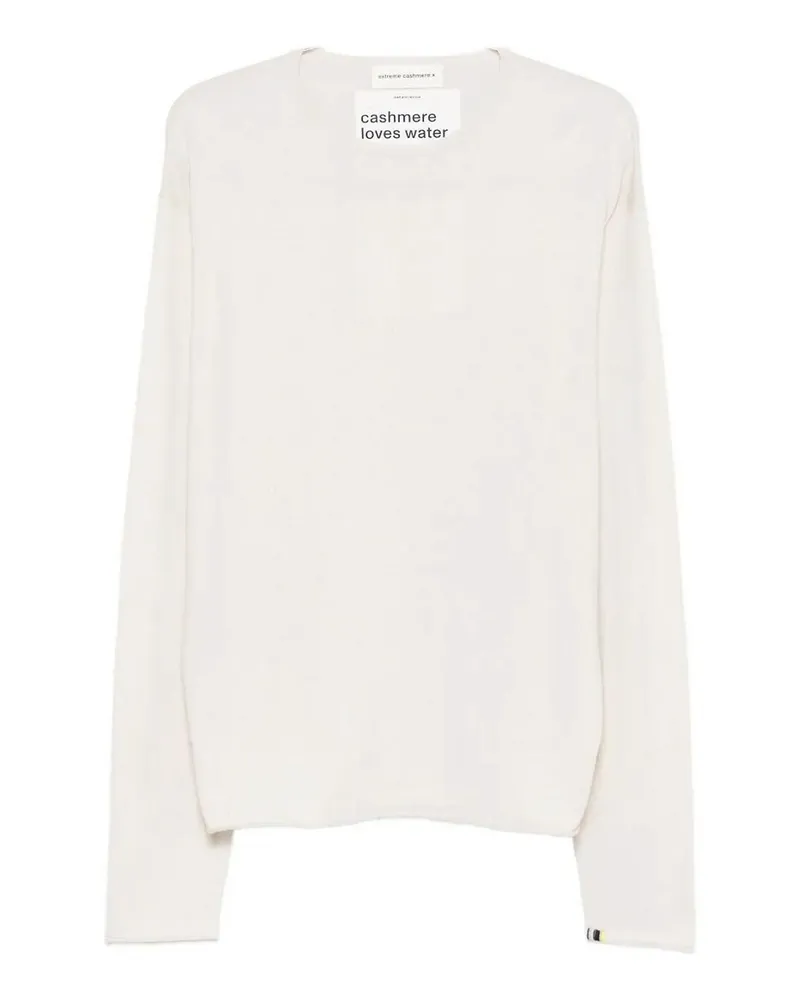 extreme cashmere Rundhalspullover - Weiß Weiß