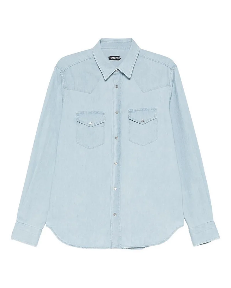 Tom Ford Hemd - Blau Blau