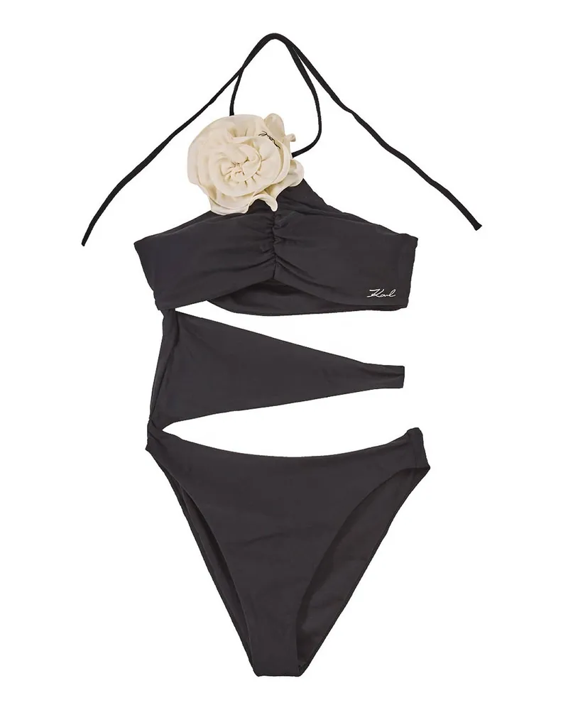 Karl Lagerfeld Badeanzug - Schwarz Schwarz