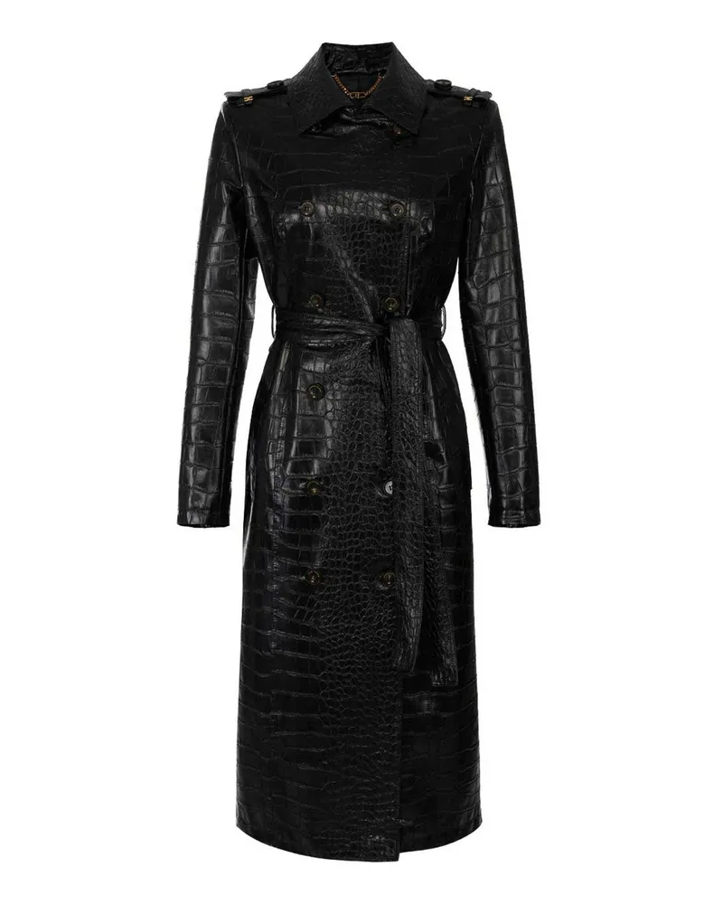 Elisabetta Franchi Trenchcoat - Schwarz Schwarz