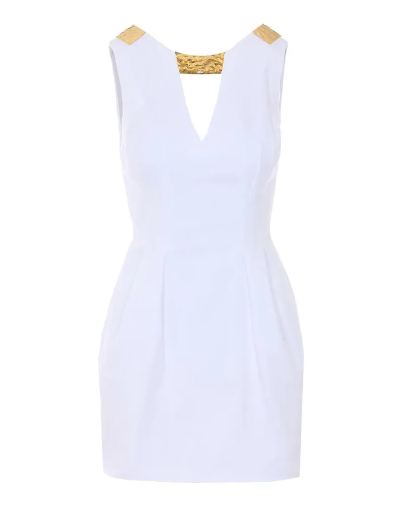 Elisabetta Franchi Kurzes Kleid - Weiß Weiß
