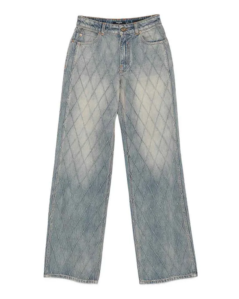 Balmain Schlagjeans - Hellblau Hellblau