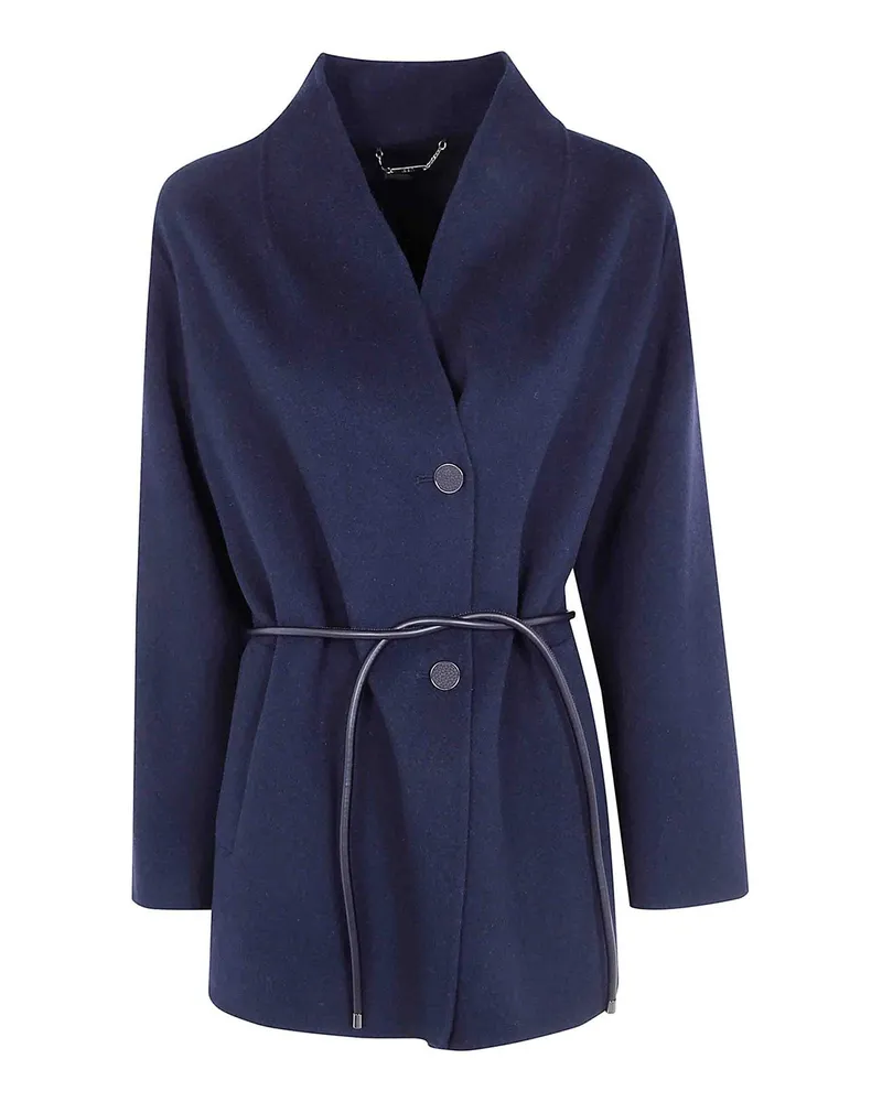 Seventy Kurzer Mantel - Blau Blau
