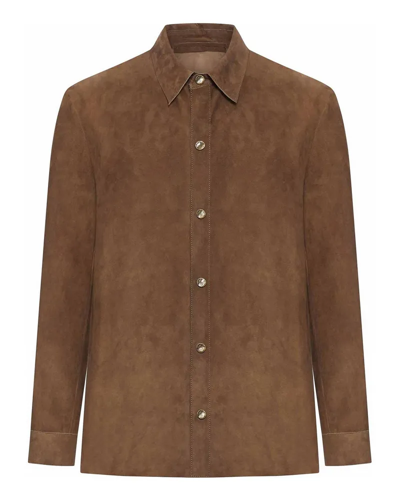 Salvatore Santoro Hemd - Braun Braun