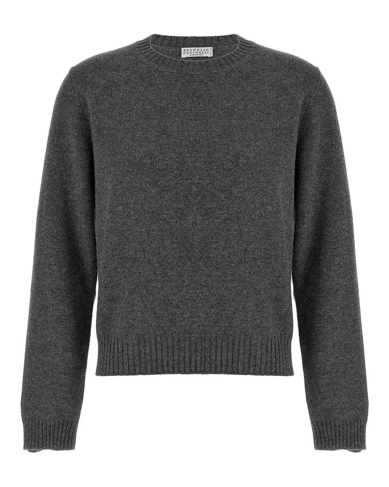 Brunello Cucinelli Rundhalspullover - Grau Grau