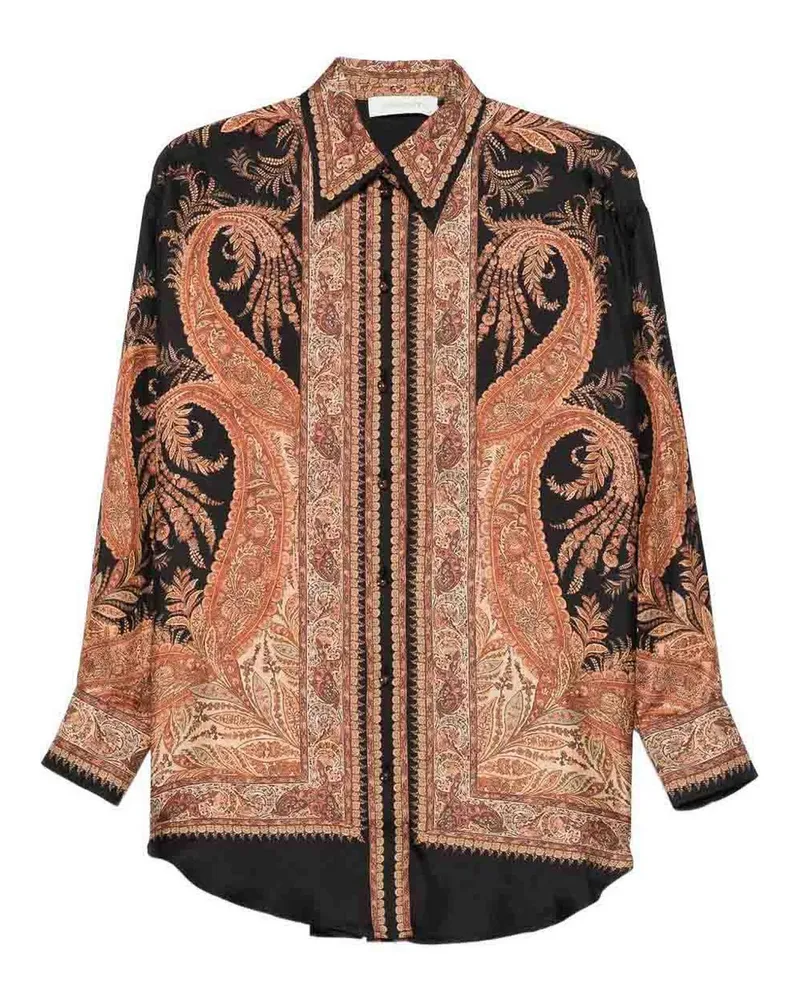 Zimmermann Hemd - Schwarz Schwarz