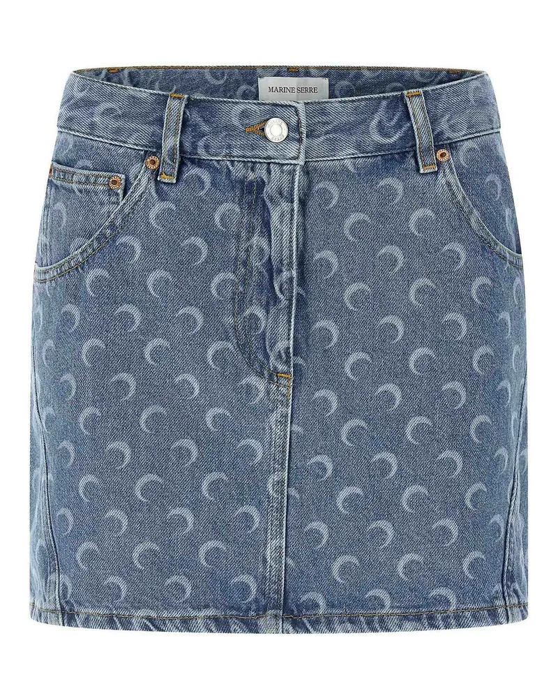 Marine Serre Minirock - Hellblau Hellblau