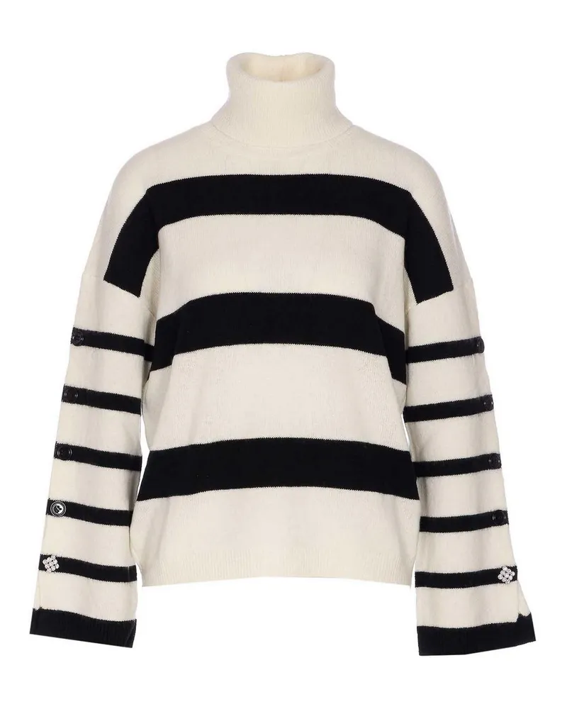 Liu Jo Rundhalspullover - Weiß Weiß