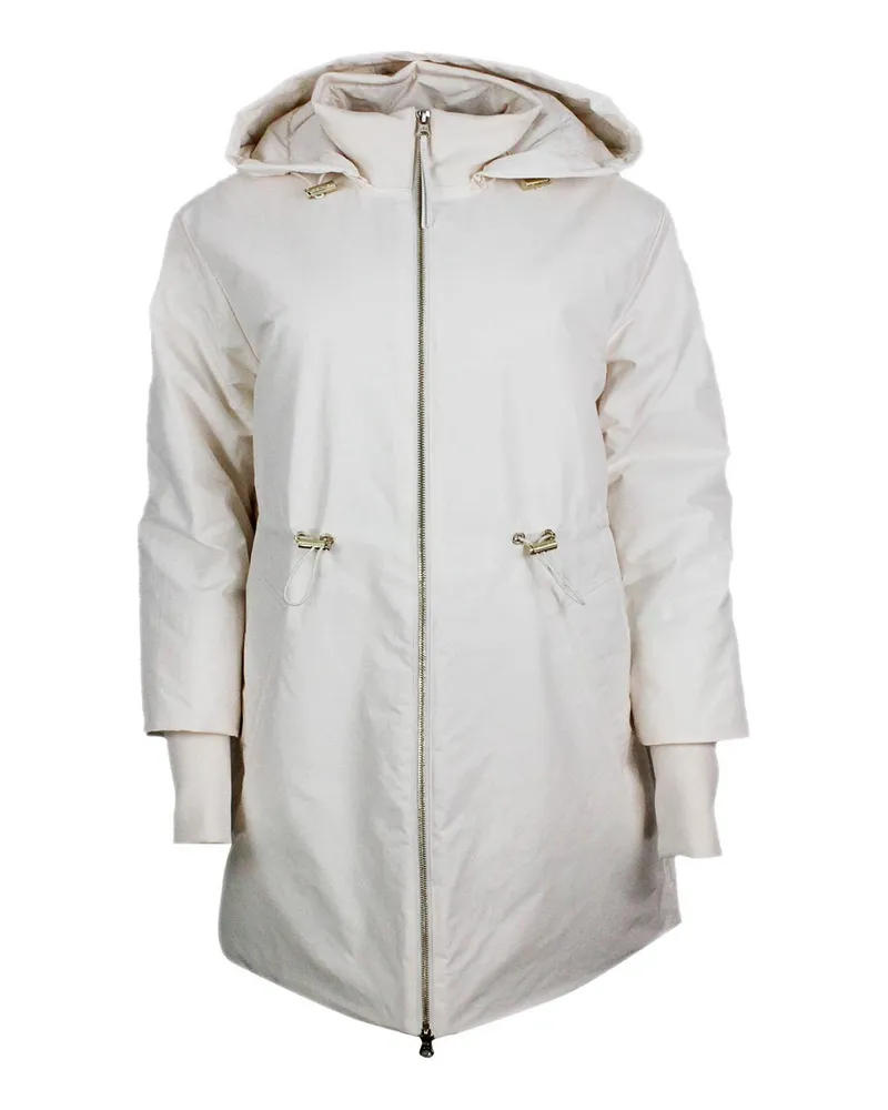 Armani Exchange Knielanger Mantel - Creme Creme