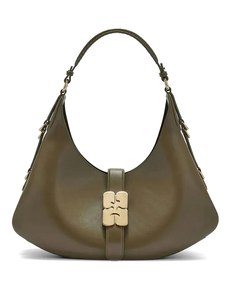 Ganni Schultertasche - Dunkelgrün Dunkelgrün
