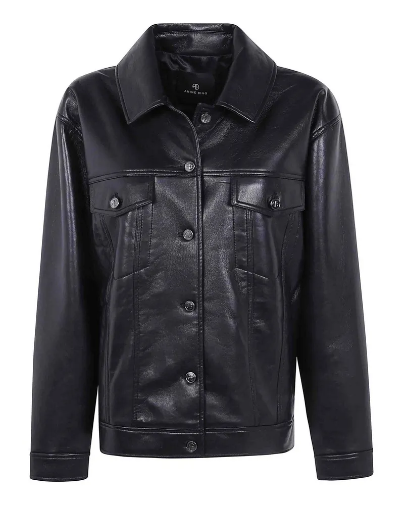 Anine Bing Lederjacke - Schwarz Schwarz