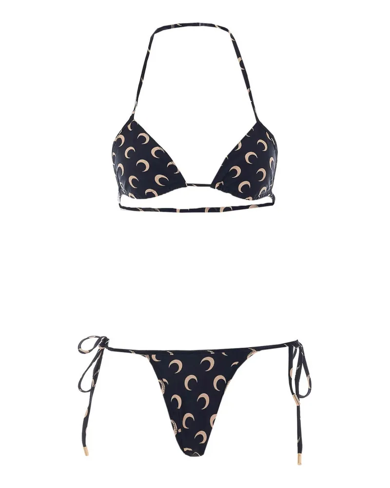 Marine Serre Bikini - Schwarz Schwarz