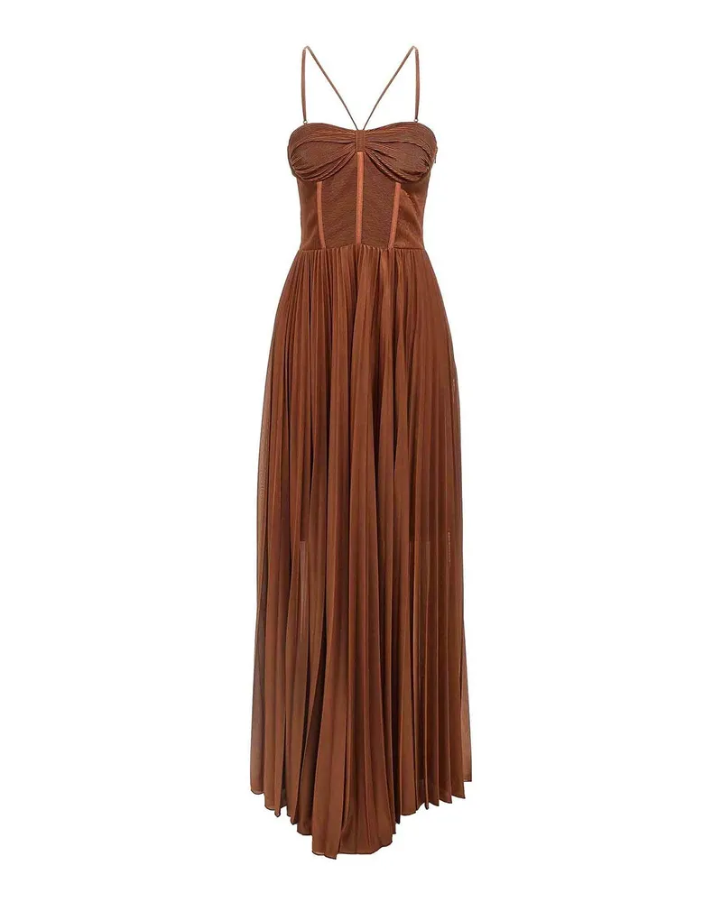 Pinko Knielanges Kleid - Braun Braun