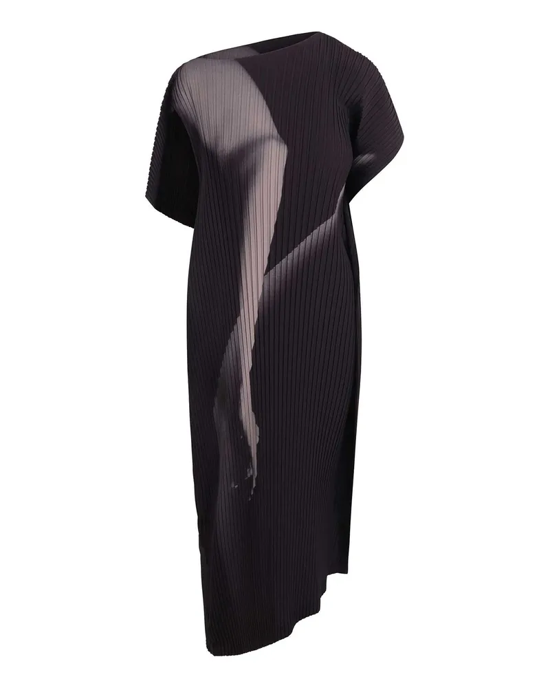 Issey Miyake Knielanges Kleid - Schwarz Schwarz