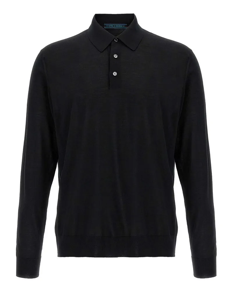 Kiton Poloshirt - Schwarz Schwarz