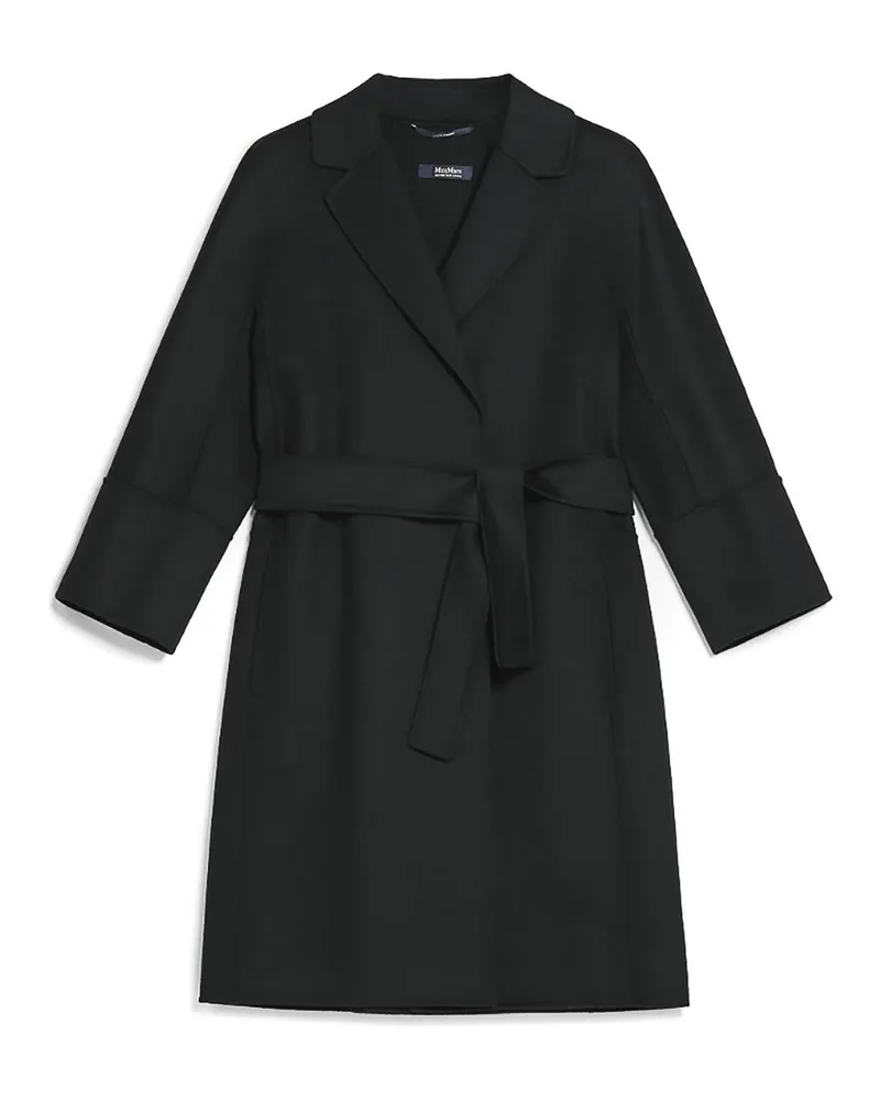 Max Mara Kurzer Mantel - Schwarz Schwarz