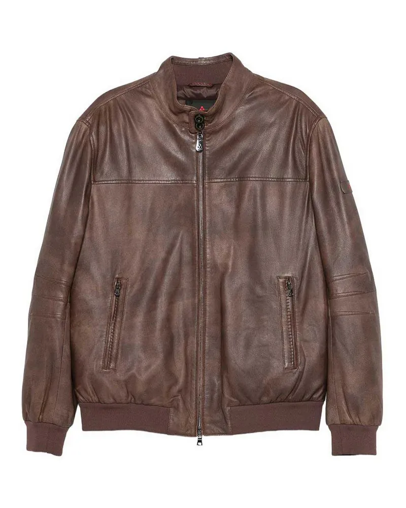 Peuterey Lederjacke - Braun Braun