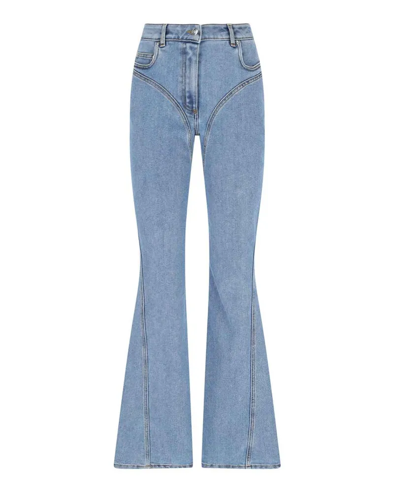 Thierry Mugler Straight Leg Jeans - Blau Blau