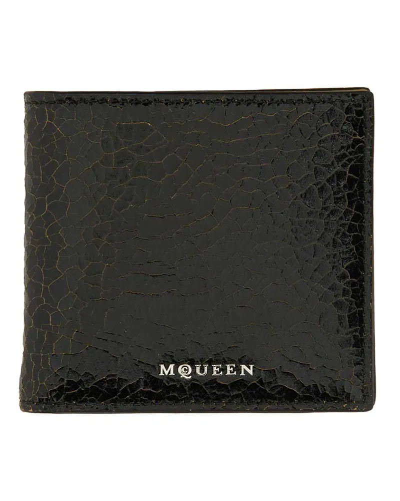 Alexander McQueen Portemonnaie - Schwarz Schwarz