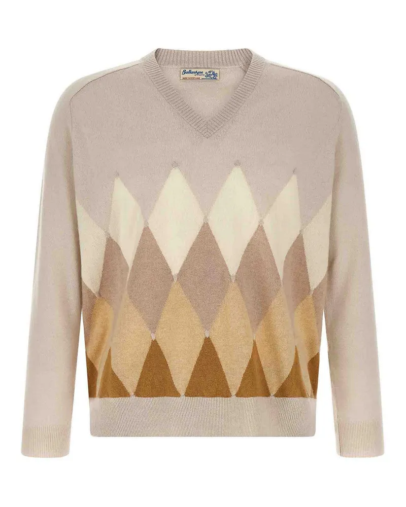Ballantyne Rundhalspullover - Beige Beige