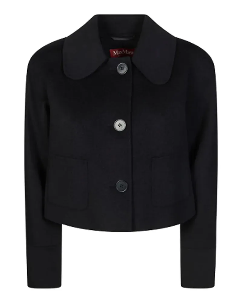 Max Mara Casualjacke - Schwarz Schwarz