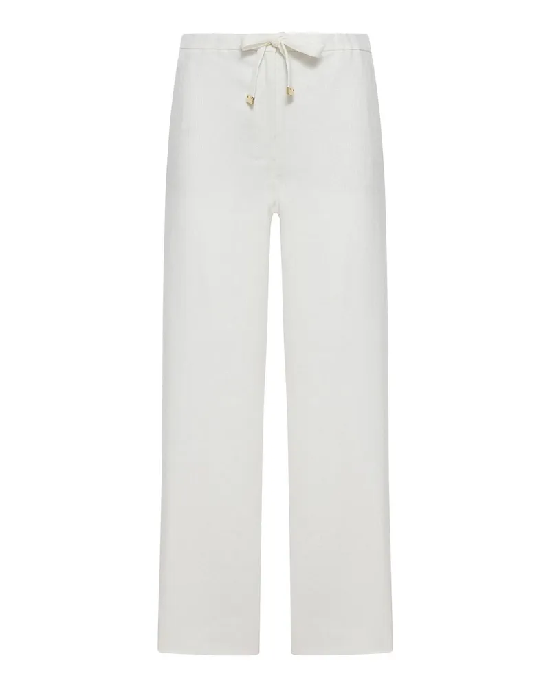 Max Mara Casual Hose - Weiß Weiß