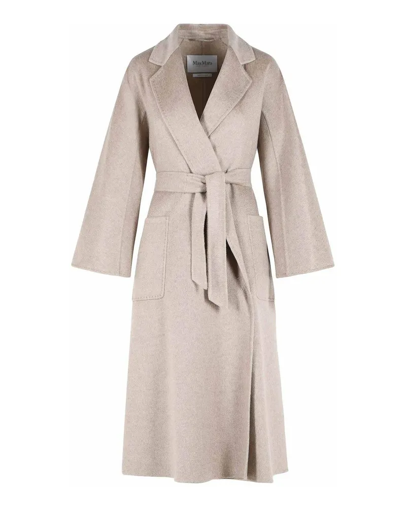 Max Mara Knielanger Mantel - Beige Beige