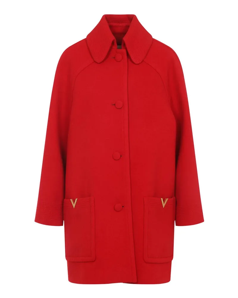 Valentino Garavani Knielanger Mantel - Rot Rot