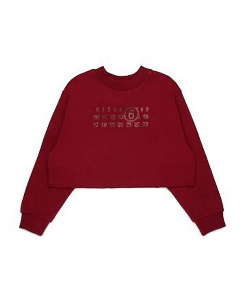 Maison Margiela Sweatshirt - Dunkelrot Dunkelrot