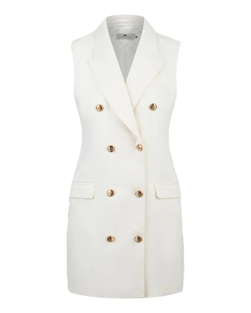 Elisabetta Franchi Kurzes Kleid - Weiß Weiß
