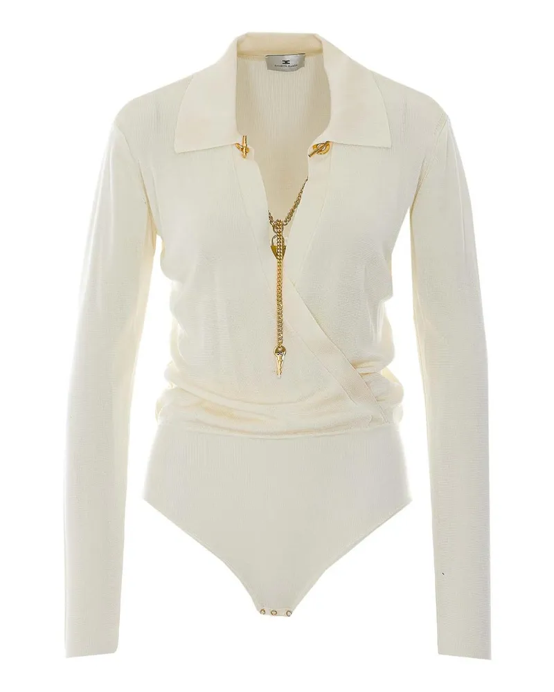 Elisabetta Franchi Top - Weiß Weiß