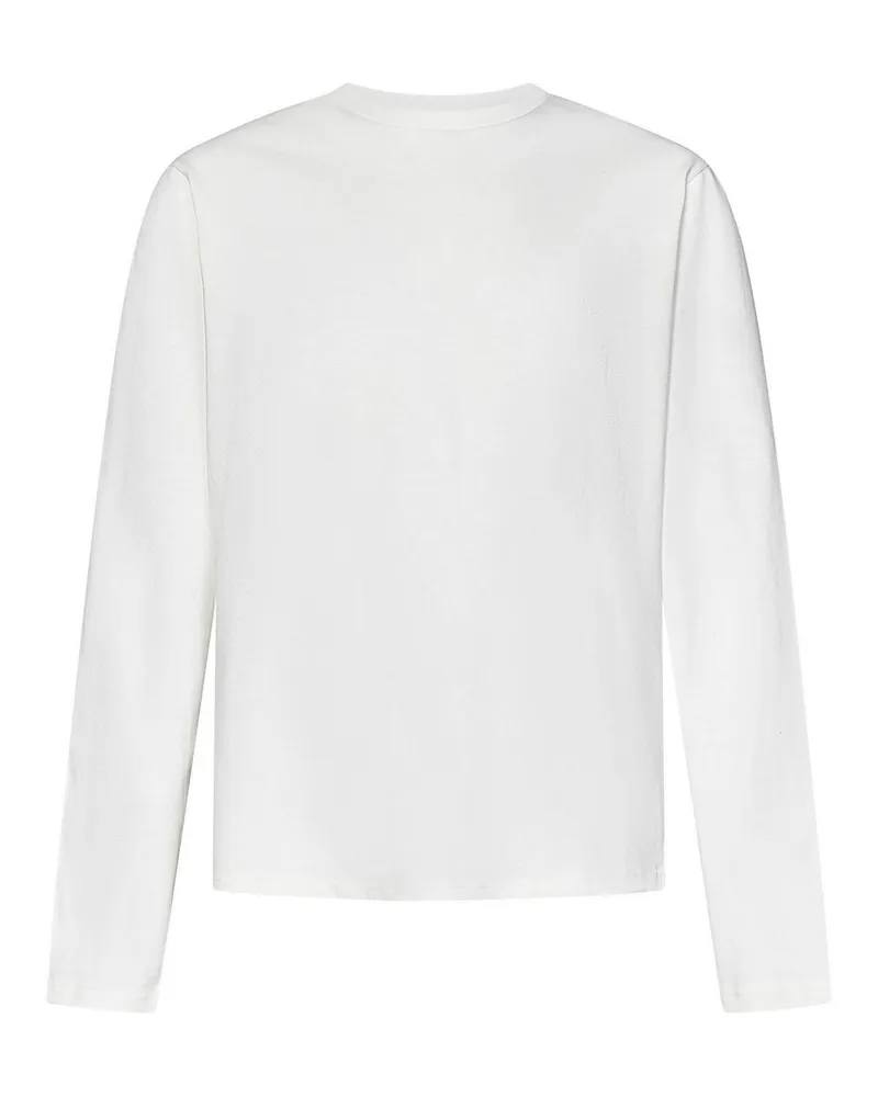 Jil Sander Rundhalspullover - Weiß Weiß