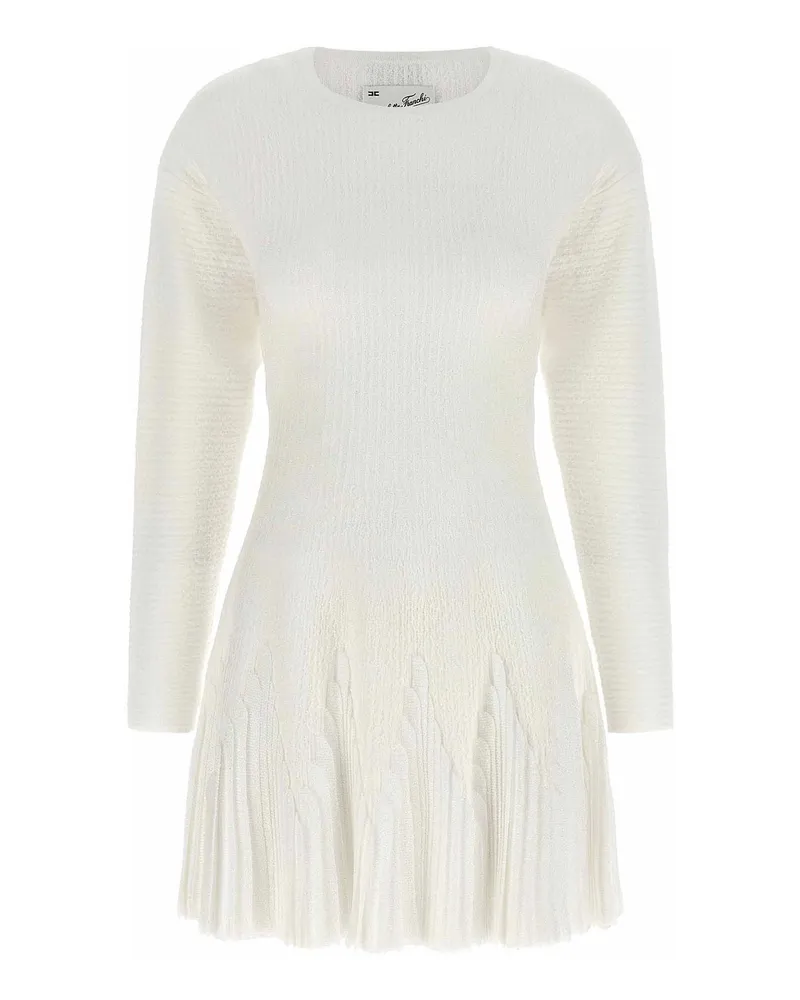 Elisabetta Franchi Knielanges Kleid - Weiß Weiß