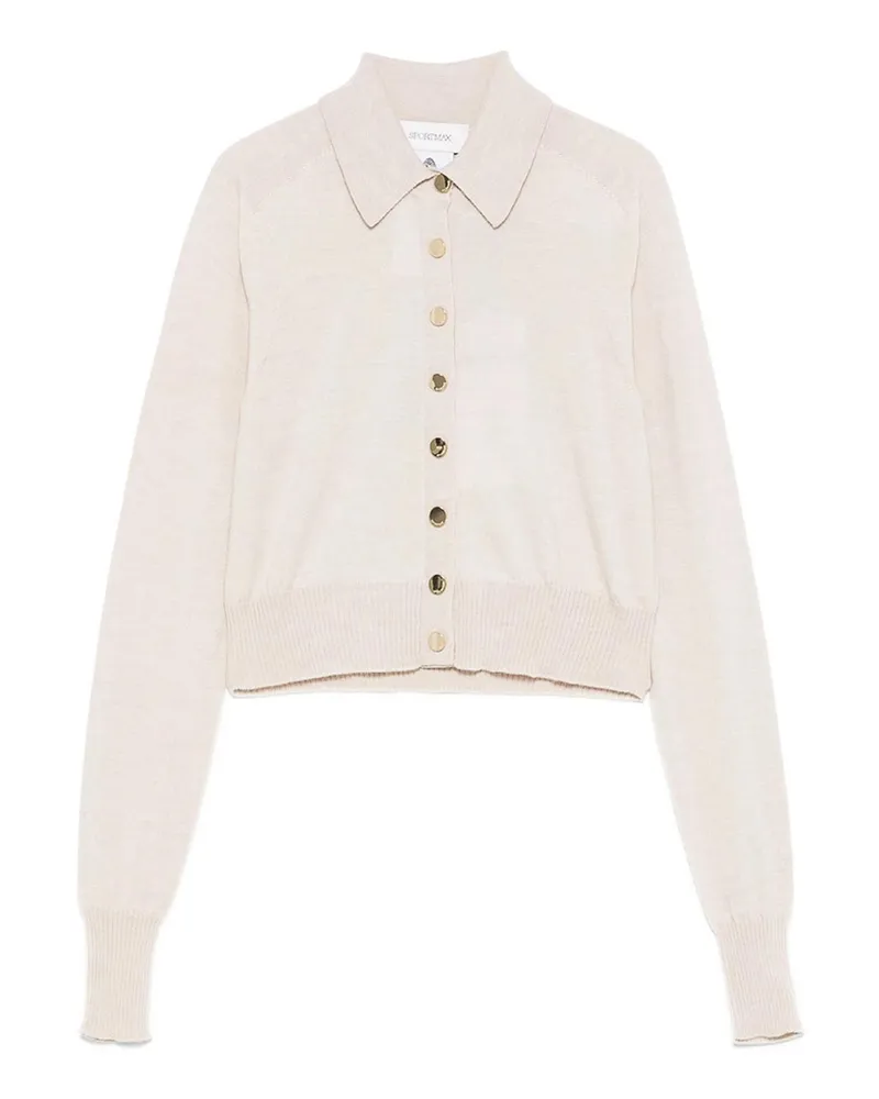 SPORTMAX Rundhalspullover - Beige Beige