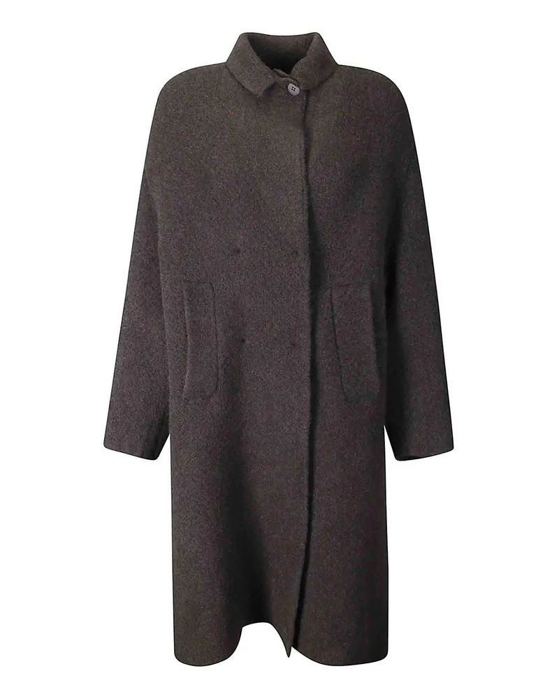 Boboutic Knielanger Mantel - Dunkelbraun Dunkelbraun