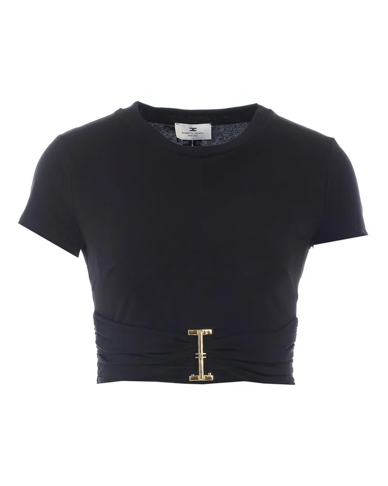 Elisabetta Franchi T-Shirt - Schwarz Schwarz