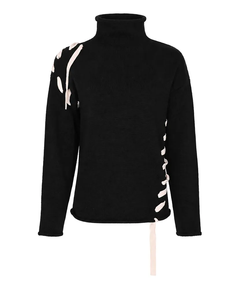 Alpha Studio Rollkragenpullover - Schwarz Schwarz
