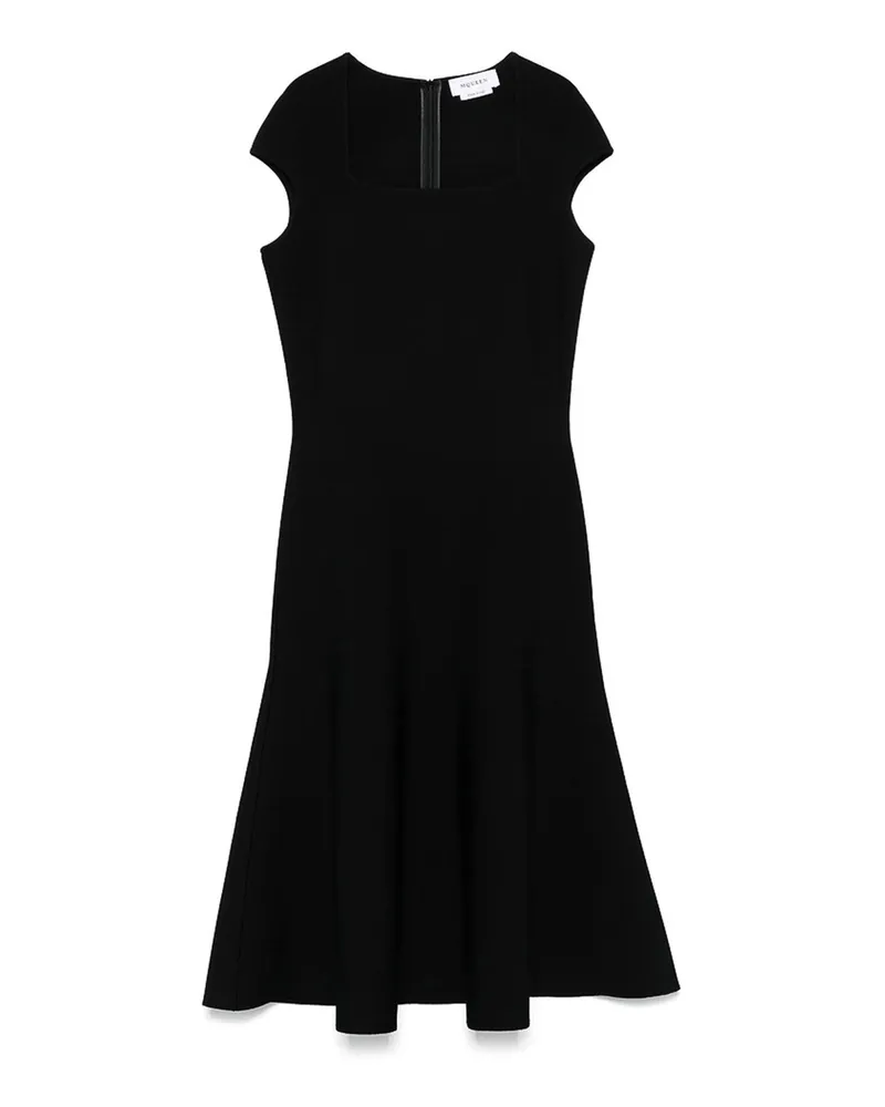 Alexander McQueen Knielanges Kleid - Schwarz Schwarz