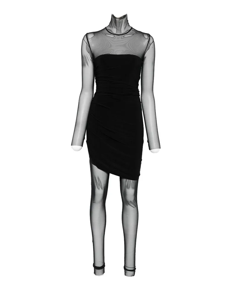 Norma Kamali Knielanges Kleid - Schwarz Schwarz
