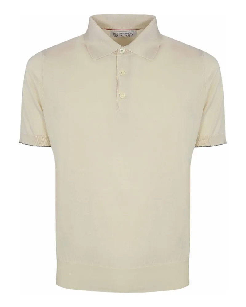 Brunello Cucinelli Poloshirt - Weiß Weiß