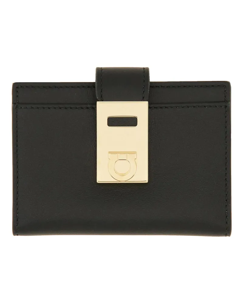 Ferragamo Portemonnaie - Schwarz Schwarz