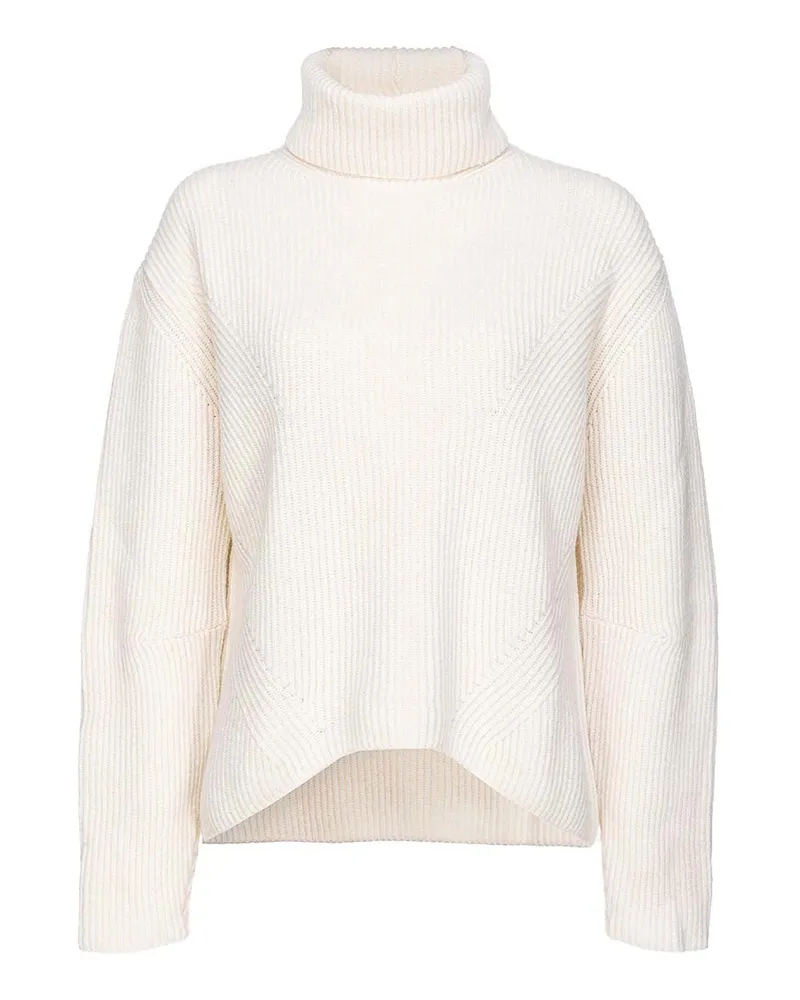 Pinko Rundhalspullover - Weiß Weiß