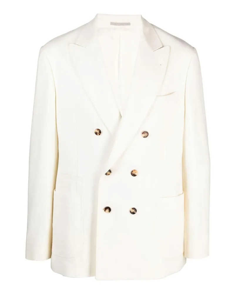 Brunello Cucinelli Blazer - Blau Weiß
