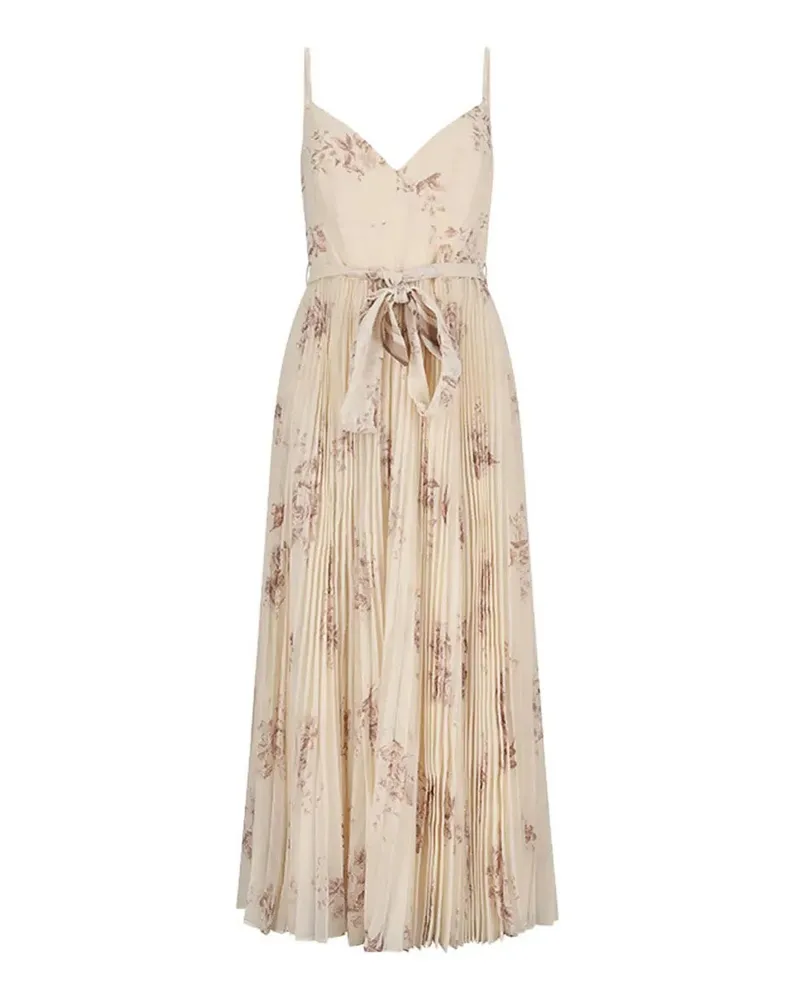 Zimmermann Knielanges Kleid - Beige Beige