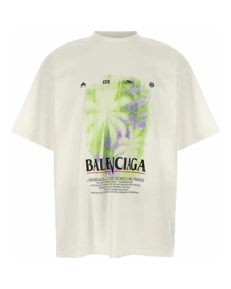 Balenciaga T-Shirt - Weiß Weiß