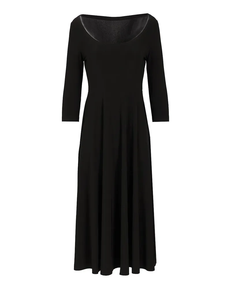 Norma Kamali Schlagjeans - Schwarz Schwarz